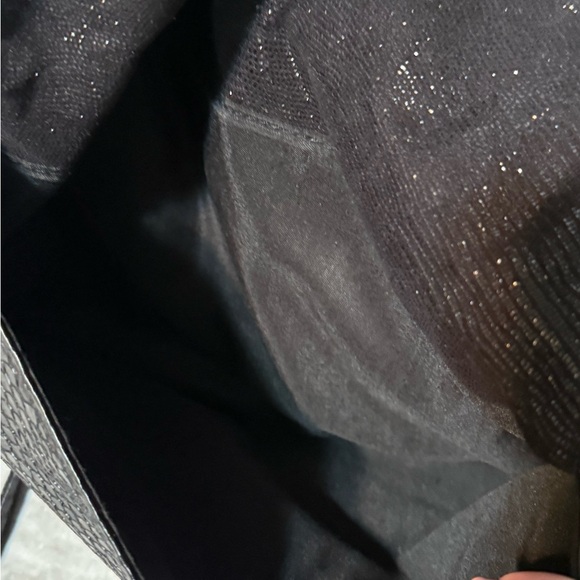 Black and Gold Crossbody Bag with Textured Design - Picture 11 of 11